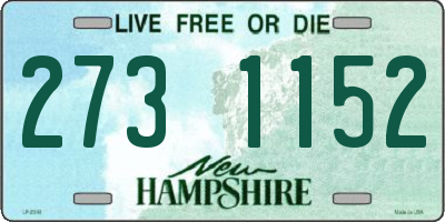 NH license plate 2731152