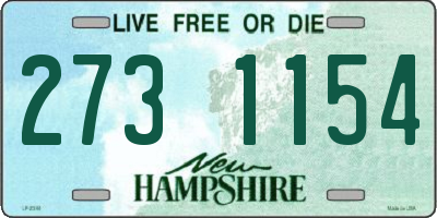 NH license plate 2731154
