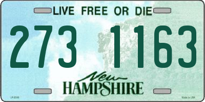 NH license plate 2731163