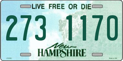 NH license plate 2731170