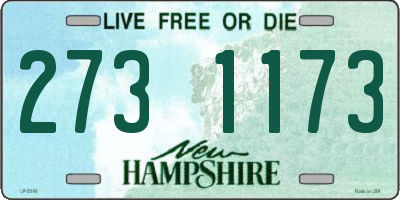 NH license plate 2731173