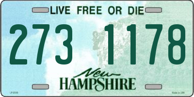 NH license plate 2731178