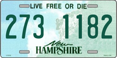 NH license plate 2731182