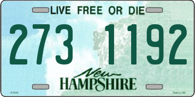 NH license plate 2731192