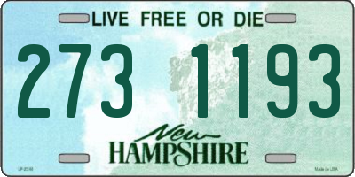 NH license plate 2731193