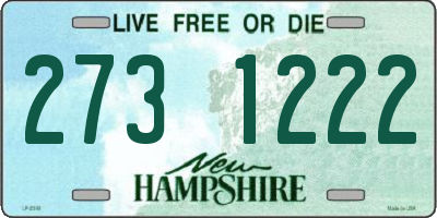 NH license plate 2731222