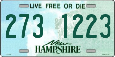 NH license plate 2731223