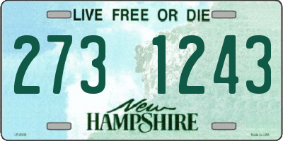 NH license plate 2731243