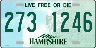 NH license plate 2731246