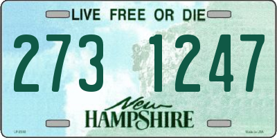 NH license plate 2731247