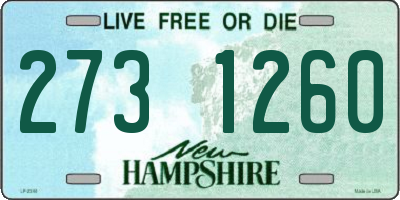 NH license plate 2731260