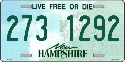 NH license plate 2731292