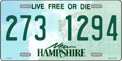 NH license plate 2731294