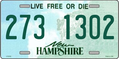 NH license plate 2731302