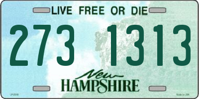 NH license plate 2731313