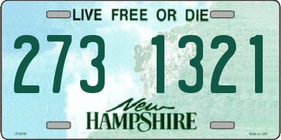 NH license plate 2731321