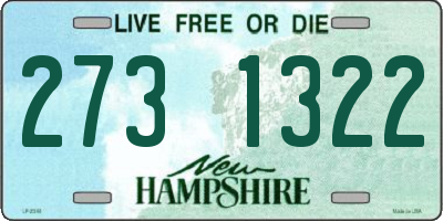 NH license plate 2731322