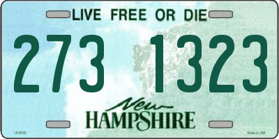 NH license plate 2731323