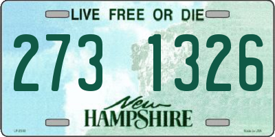 NH license plate 2731326