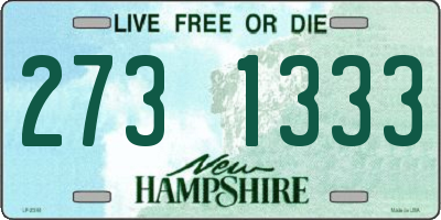 NH license plate 2731333