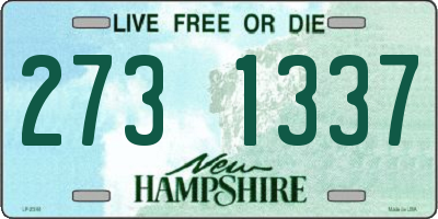 NH license plate 2731337
