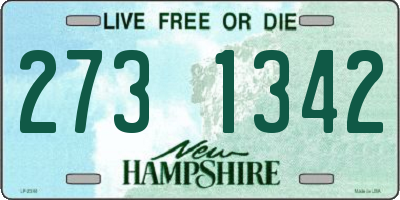 NH license plate 2731342