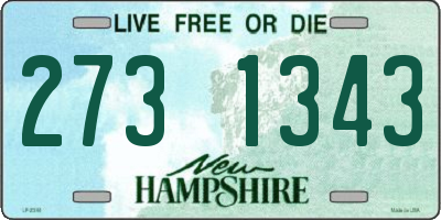 NH license plate 2731343