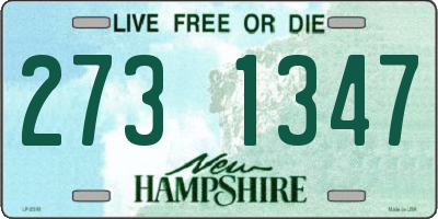 NH license plate 2731347