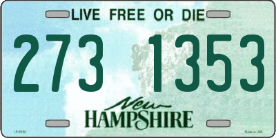 NH license plate 2731353