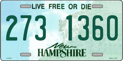 NH license plate 2731360