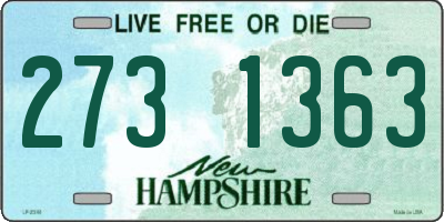 NH license plate 2731363