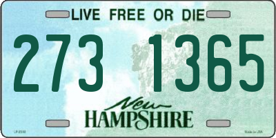 NH license plate 2731365