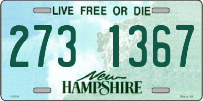 NH license plate 2731367