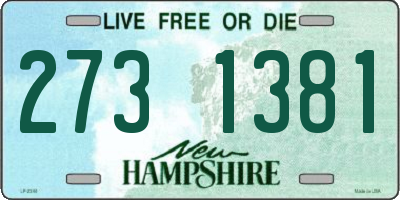 NH license plate 2731381