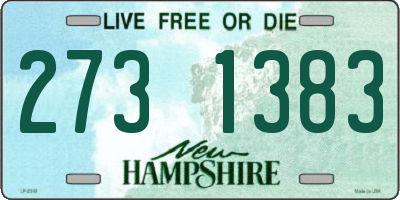 NH license plate 2731383