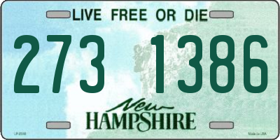 NH license plate 2731386