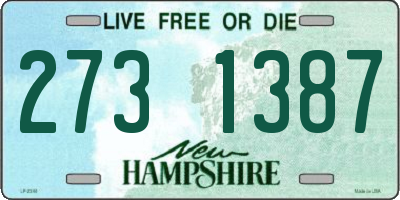 NH license plate 2731387