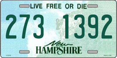 NH license plate 2731392