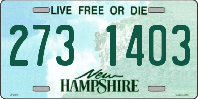 NH license plate 2731403