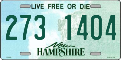 NH license plate 2731404