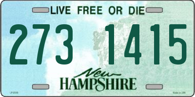 NH license plate 2731415