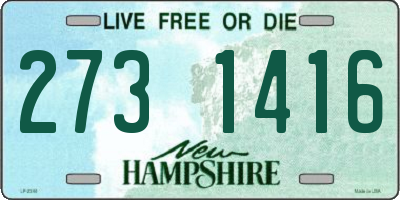 NH license plate 2731416