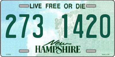 NH license plate 2731420