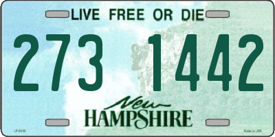 NH license plate 2731442