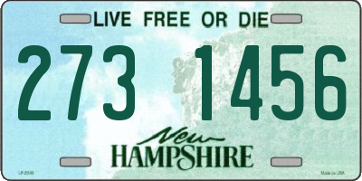 NH license plate 2731456