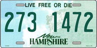 NH license plate 2731472