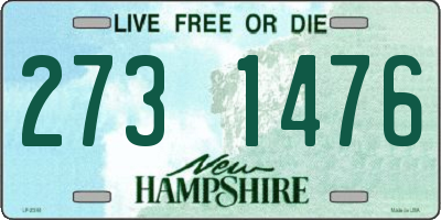 NH license plate 2731476