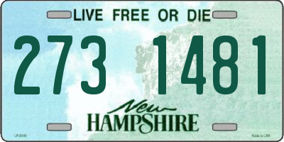 NH license plate 2731481