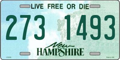 NH license plate 2731493