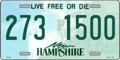 NH license plate 2731500